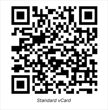 Standard vCard QR