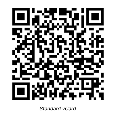 Standard vCard QR